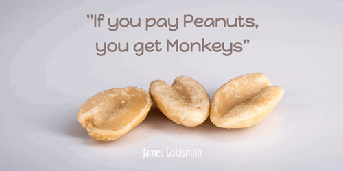 If you pay Peanuts, you get Monkeys